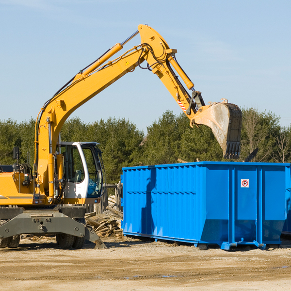 can i rent a residential dumpster for a construction project in Fannett